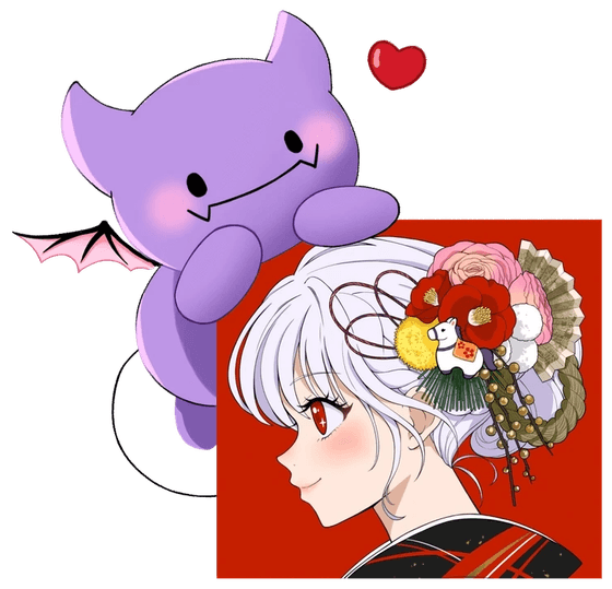 こんぶちゃんのイラストとLive2Dモデルを制作したママ「3IO - みお -」のイラスト
